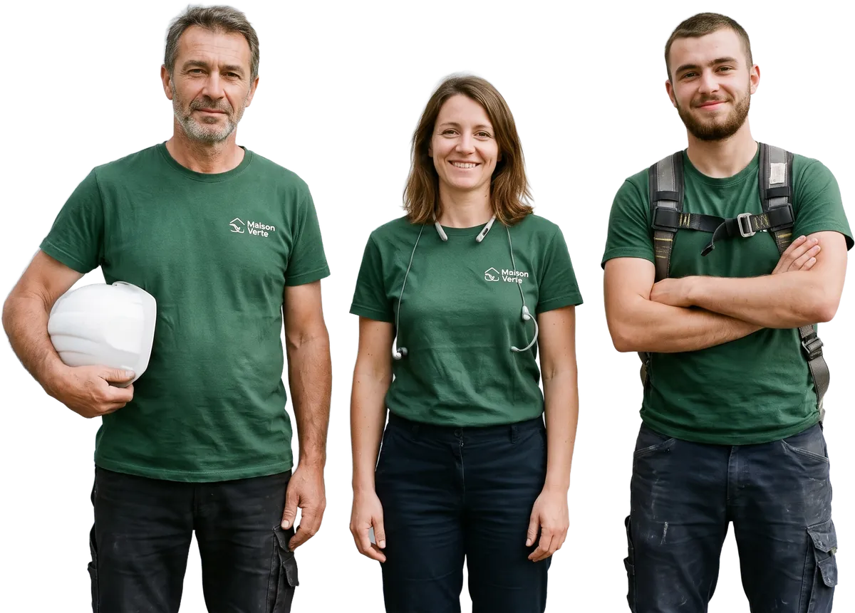 Équipe en t-shirt Maison Verte